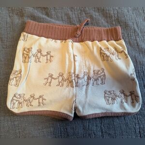 Kate Quinn Cream and Brown Kids Shorts